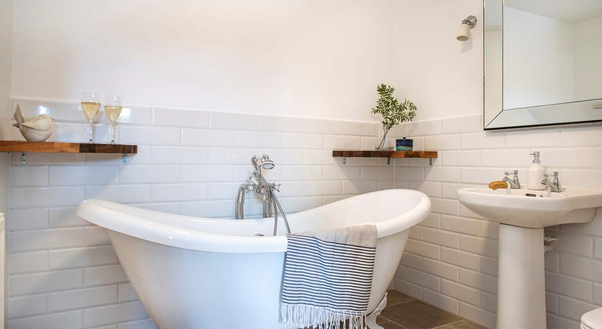 The luxury family bathroom with that gorgeous roll-top bath