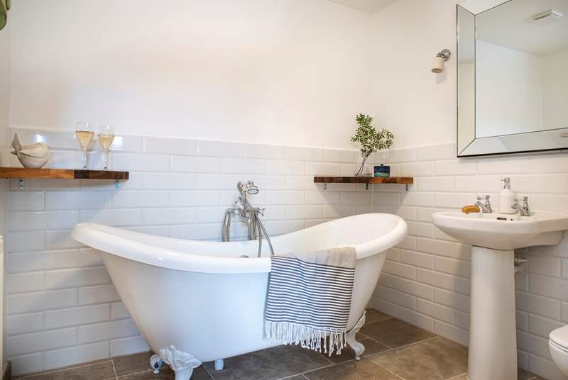 The luxury family bathroom with that gorgeous roll-top bath
