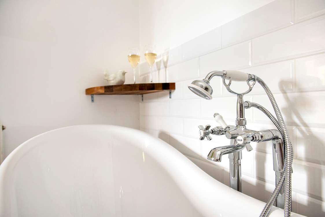 Enjoy a leisurely holiday soak - bubbles of either variety are optional