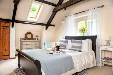 The double bedroom is really spacious, taking up the whole of the first floor