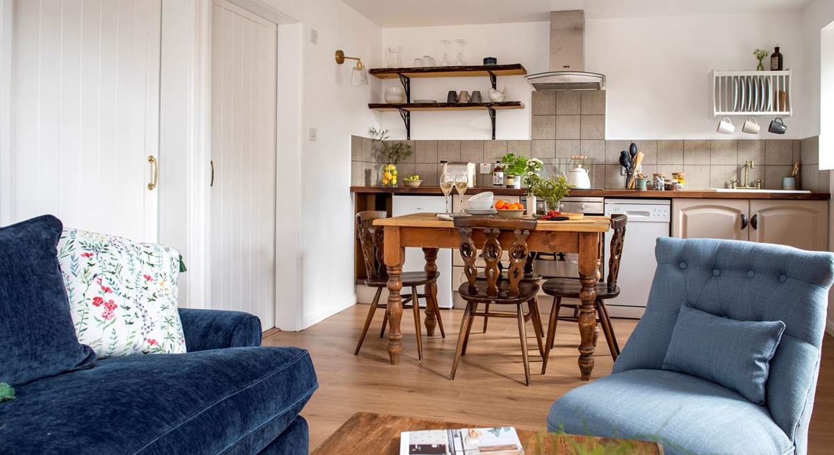 Small but perfectly formed the open plan living-room will ensure you make the most of your time together