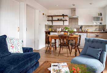 Small but perfectly formed the open plan living-room will ensure you make the most of your time together