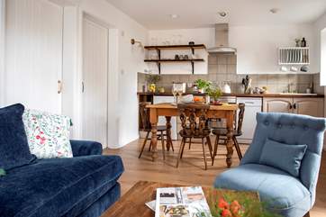 Small but perfectly formed the open plan living-room will ensure you make the most of your time together