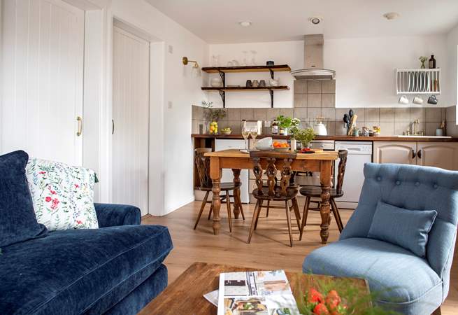 Small but perfectly formed the open plan living-room will ensure you make the most of your time together