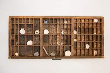 There are lovely touches throughout, perhaps you might find some little treasures of your own to add to the memory board