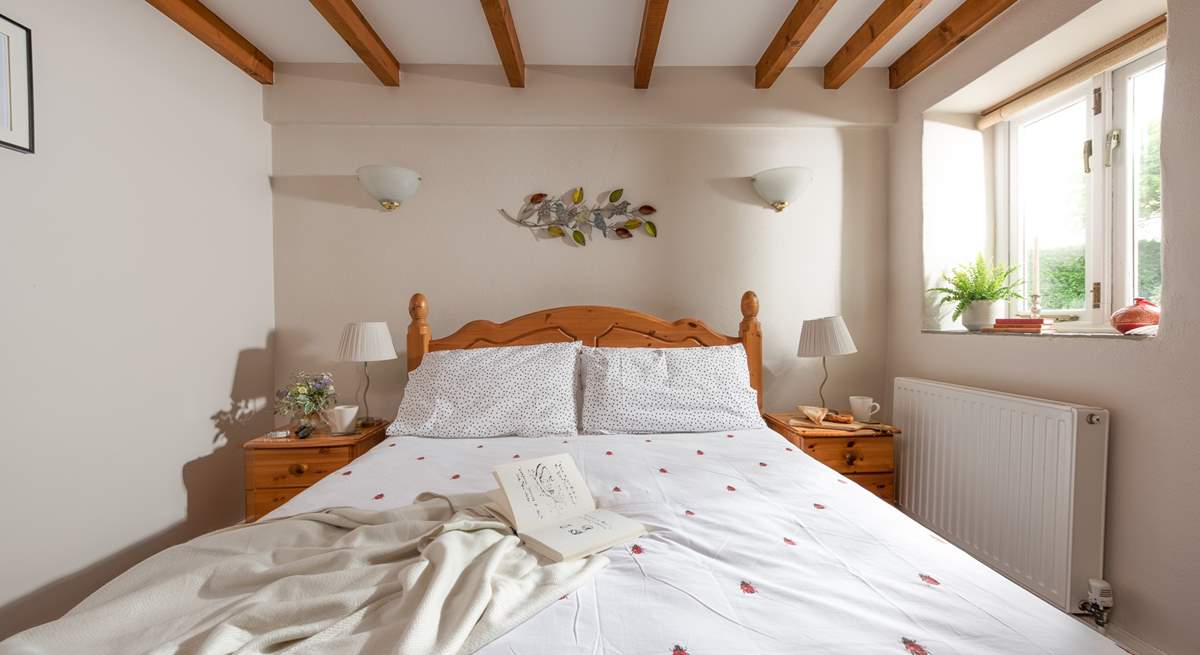 The double bedroom on the ground floor has a king-size bed for a great night's sleep.