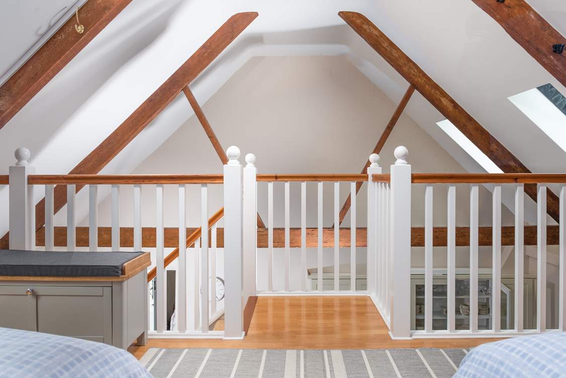 The mezzanine level is home to the twin bedroom.