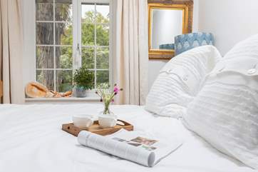 Pretty bedroom 1 has a comfy double bed and gorgeous outlook.