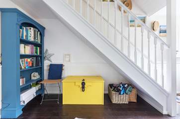A quiet corner to choose a book to read.