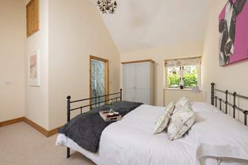 Relax into the king-size bed.
