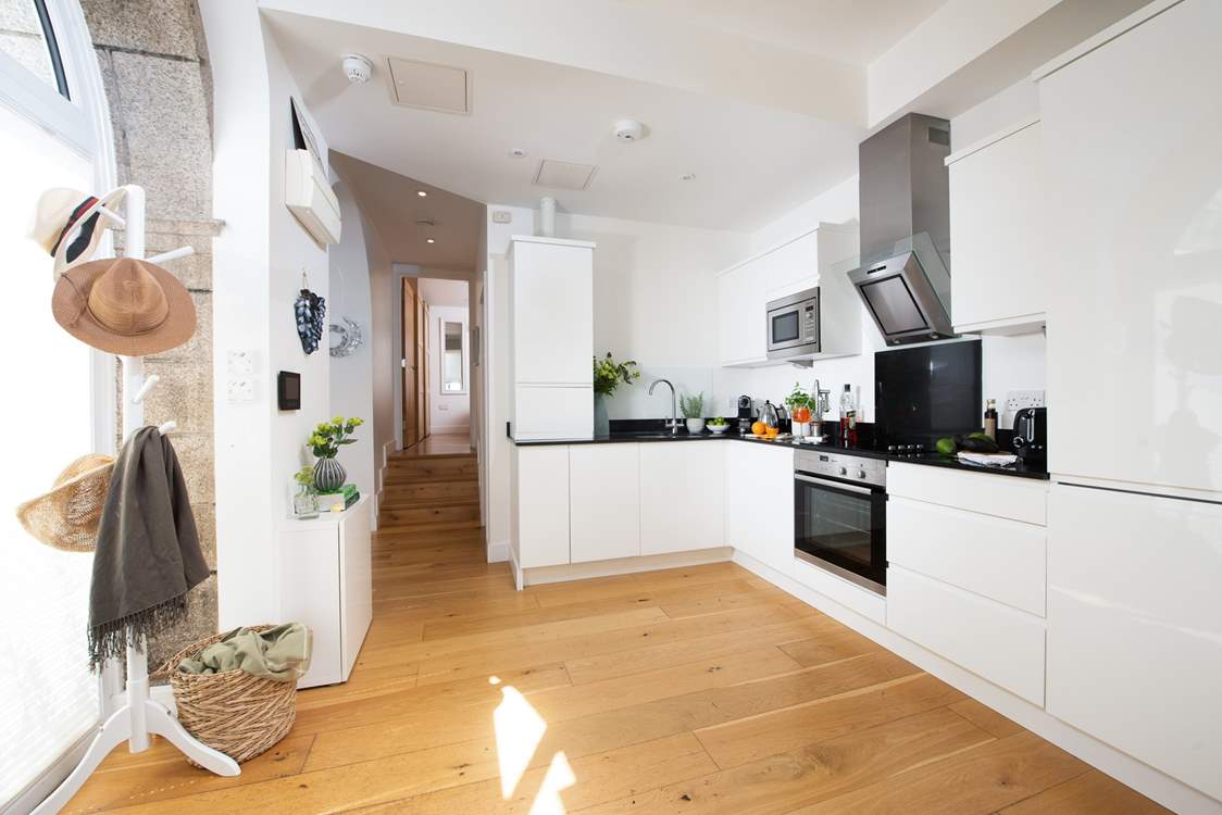 The kitchen has all you need to create a culinary feast.