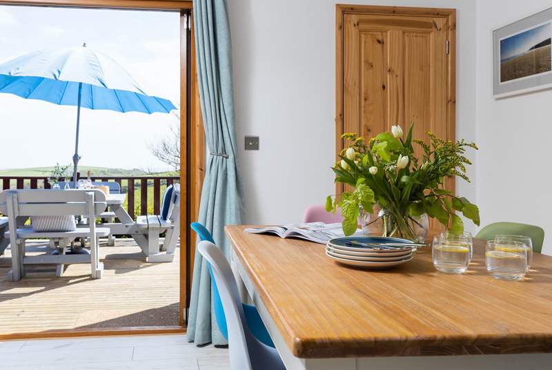 Let the outside in through the bi-fold doors.