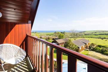 The first floor balcony has far reaching views.