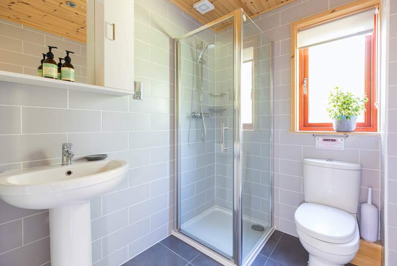 The shower-room on the ground floor is the ideal place to wash salty toes.