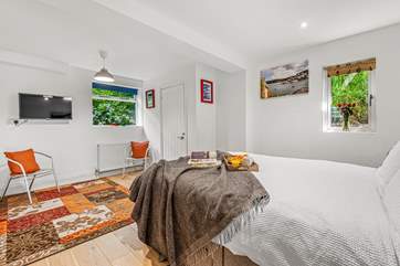 Downstairs, guests will have a choice of what they want the final bedroom to be.