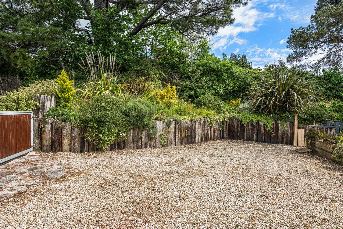 There is ample parking for two to three cars behind the property.