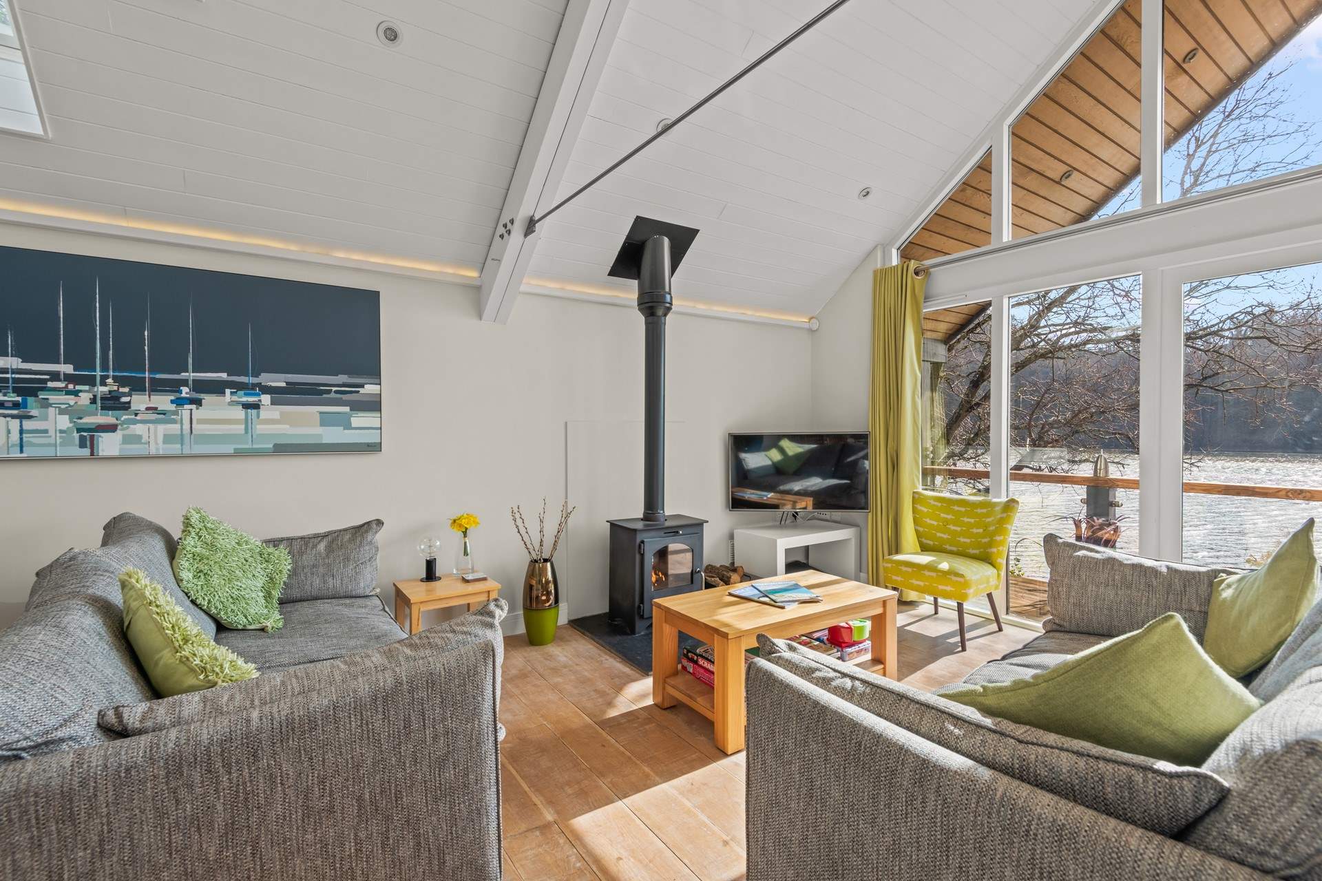 There are plenty of places to relax around the house.