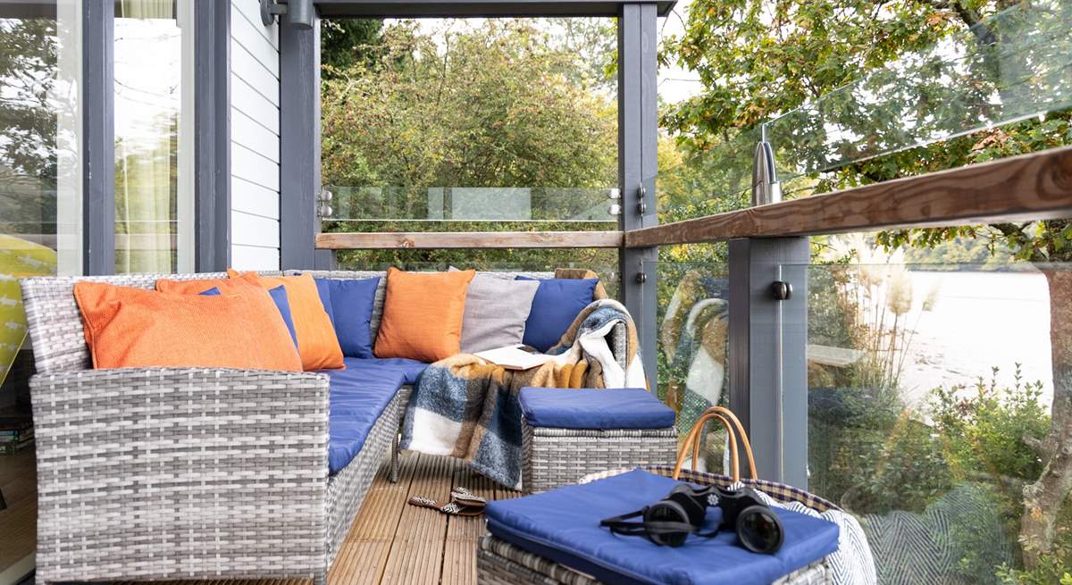 The balcony is a great place to relax and take in the view.