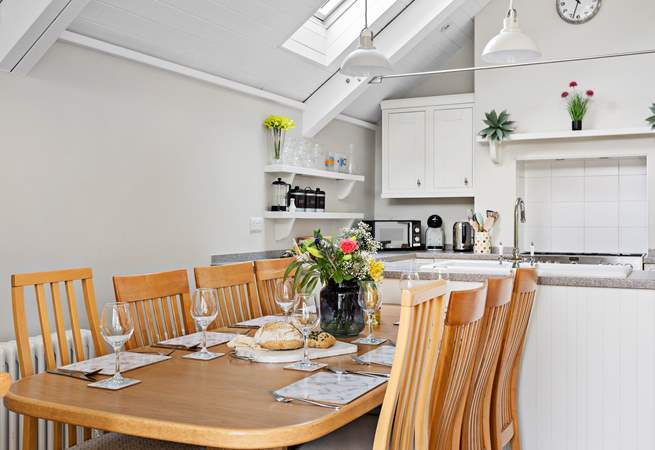 Gather round the dining-table for a delicious holiday meal.