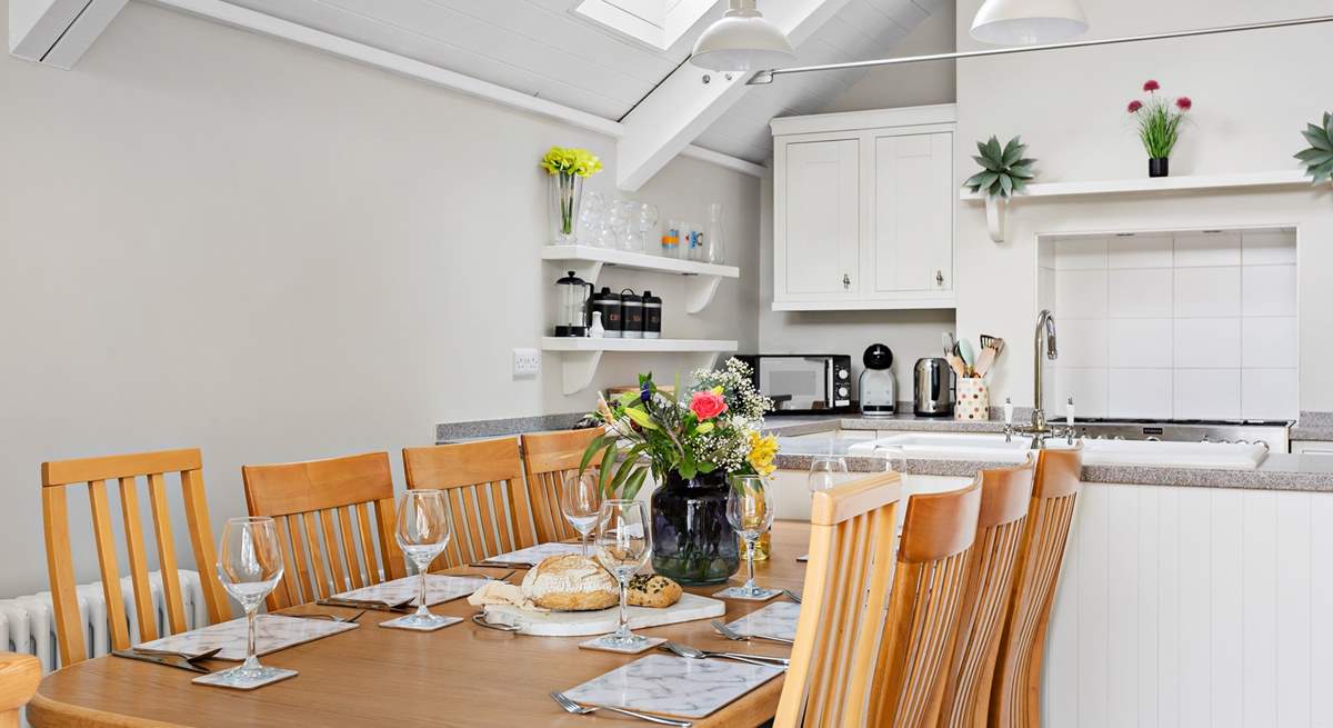 Gather round the dining-table for a delicious holiday meal.