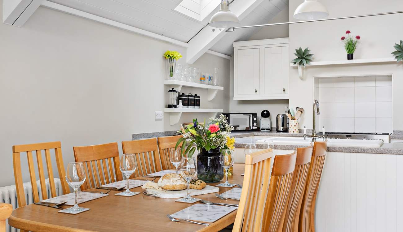 Gather round the dining-table for a delicious holiday meal.