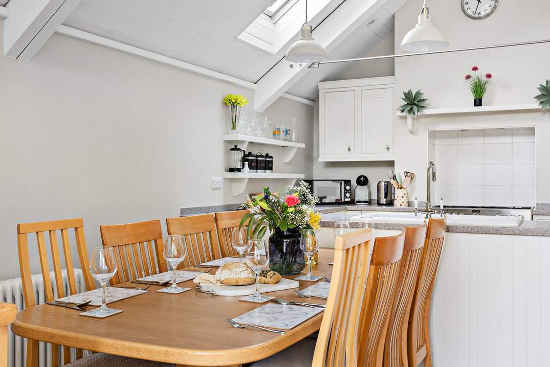 Gather round the dining-table for a delicious holiday meal.