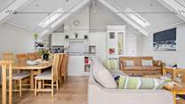 As you enter you'll be greeted by the tremendous open plan living space.