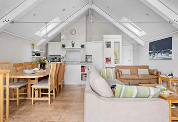 As you enter you'll be greeted by the tremendous open plan living space.