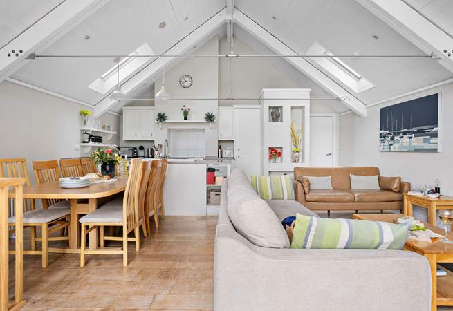 As you enter you'll be greeted by the tremendous open plan living space.