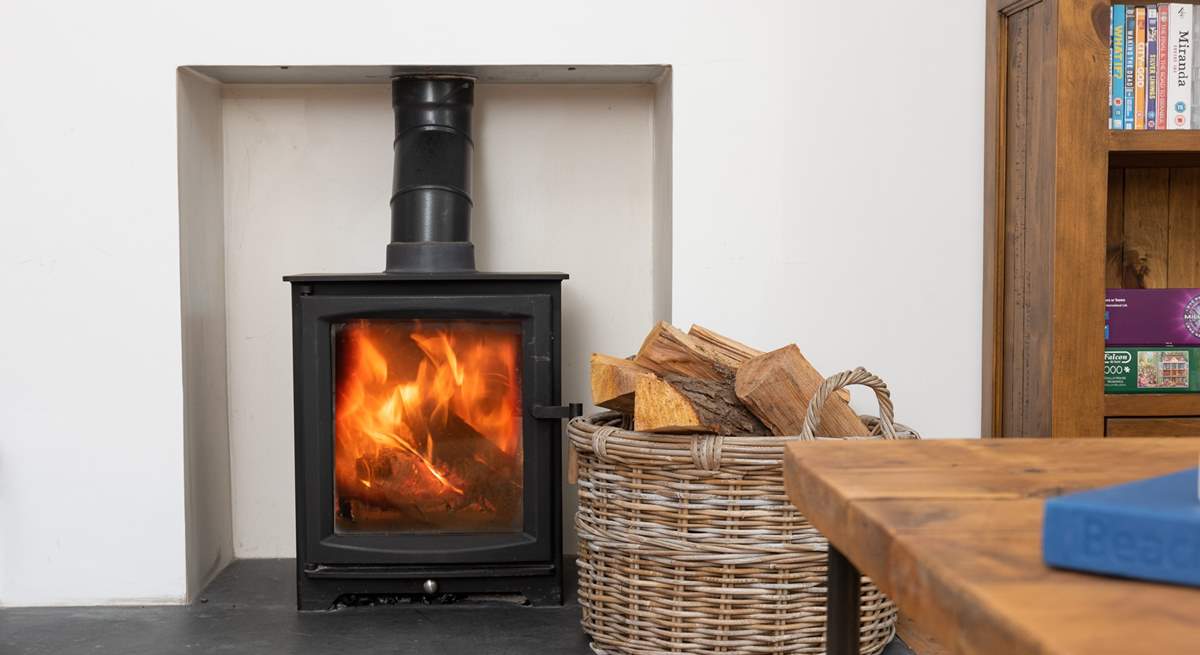 Light the wood-burner for cosy evenings in.