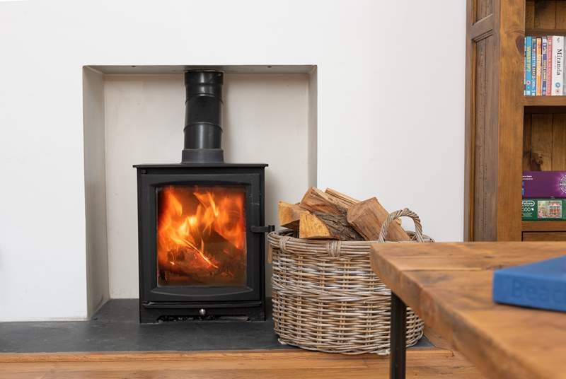 Light the wood-burner for cosy evenings in.