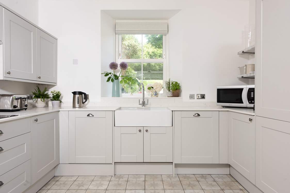 The lovely and light kitchen.