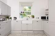 The lovely and light kitchen.