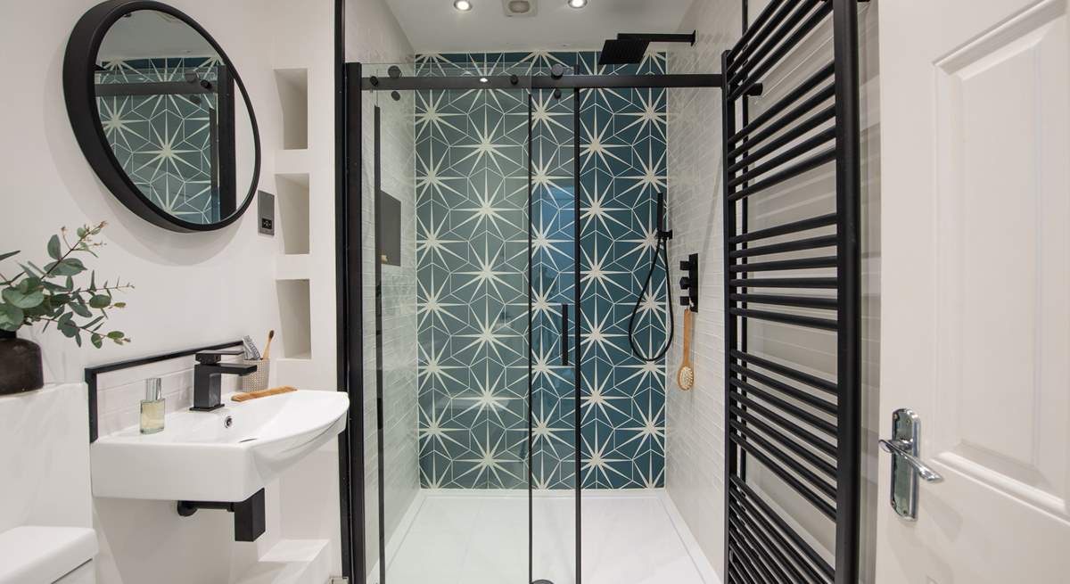 The gorgeous shower-room on the first floor.