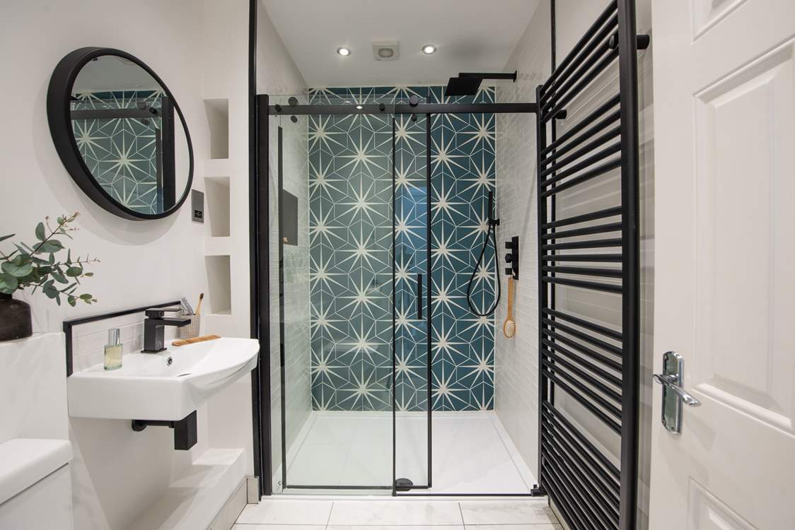 The gorgeous shower-room on the first floor.