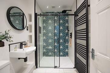 The gorgeous shower-room on the first floor.