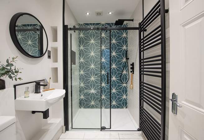 The gorgeous shower-room on the first floor.