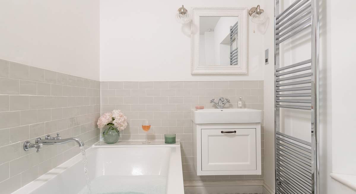 The lovely family bathroom on the first floor.