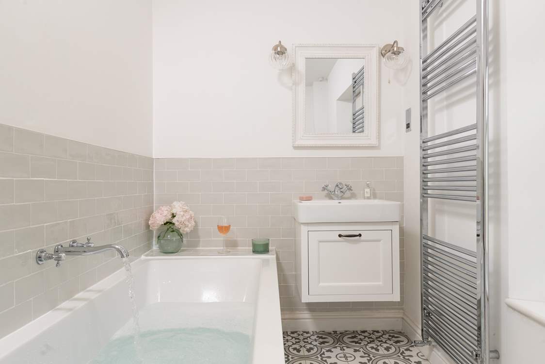 The lovely family bathroom on the first floor.