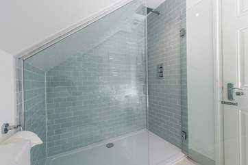 The spacious shower-room on the second floor.