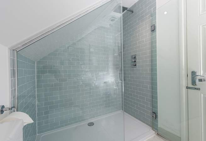 The spacious shower-room on the second floor.