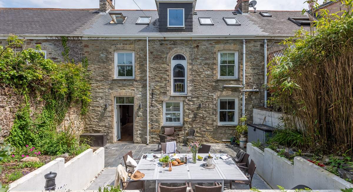 The outside space at Jubilee House is perfect for al fresco dining.