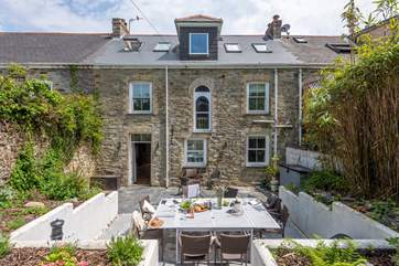 The outside space at Jubilee House is perfect for al fresco dining.