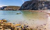 Head to Trevaunance Cove for a dip in the sea. - Thumbnail Image