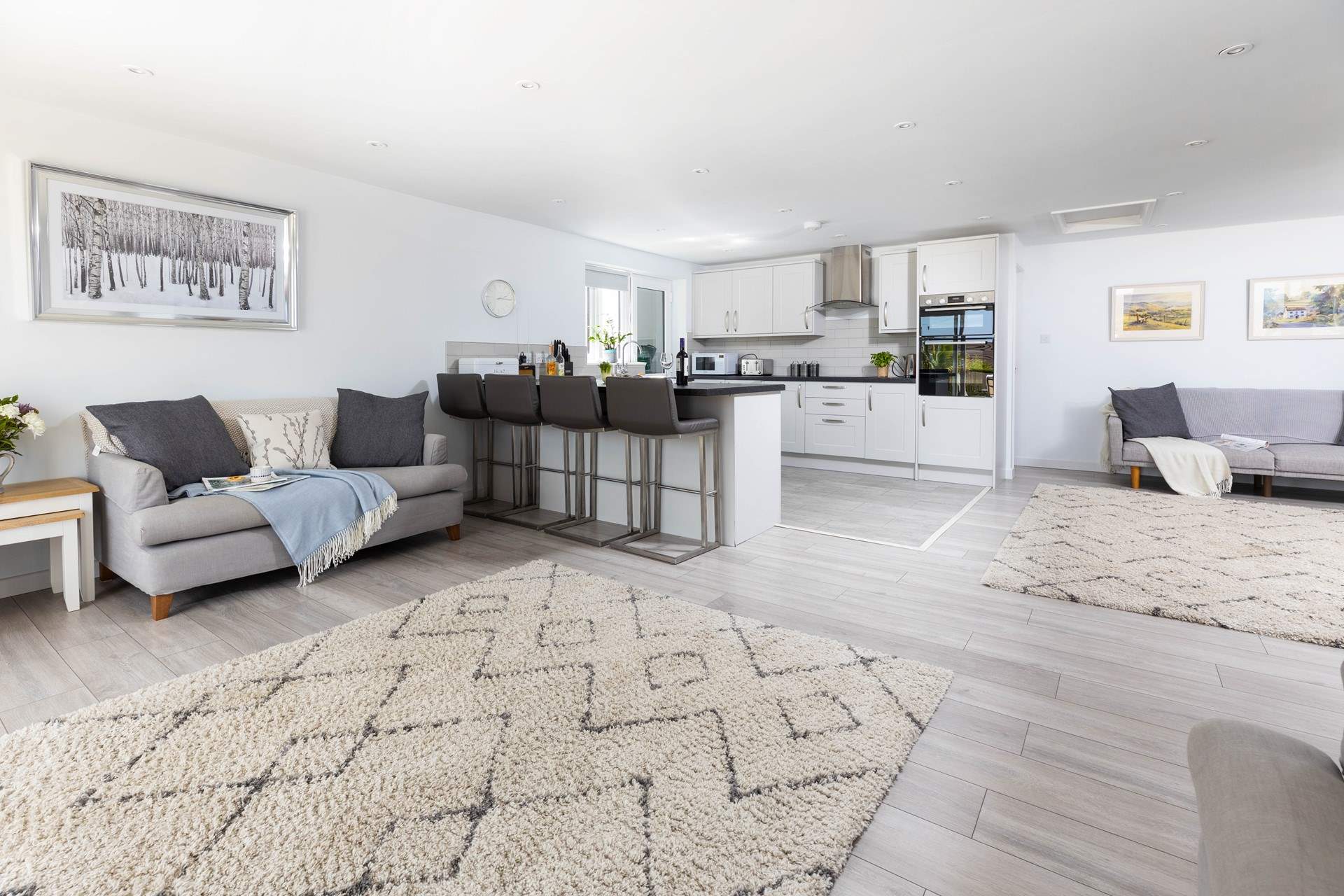 The beautifully crafted living space offers contemporary living at its best.