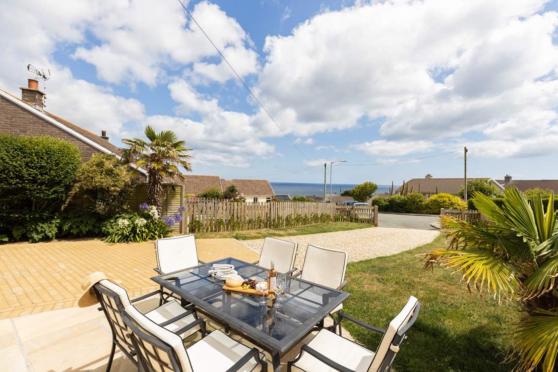 From dawn until dusk enjoy the sea views from the front elevation.