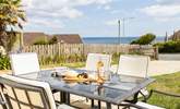 Sit in the Cornish sunshine and enjoy al fresco dining. - Thumbnail Image