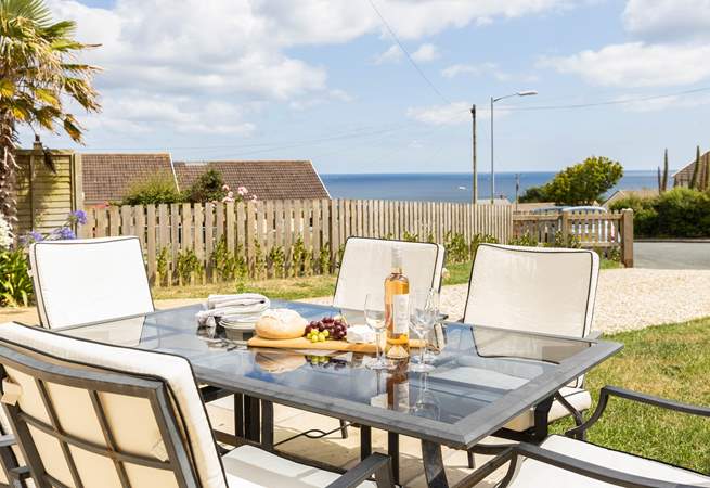 Sit in the Cornish sunshine and enjoy al fresco dining.