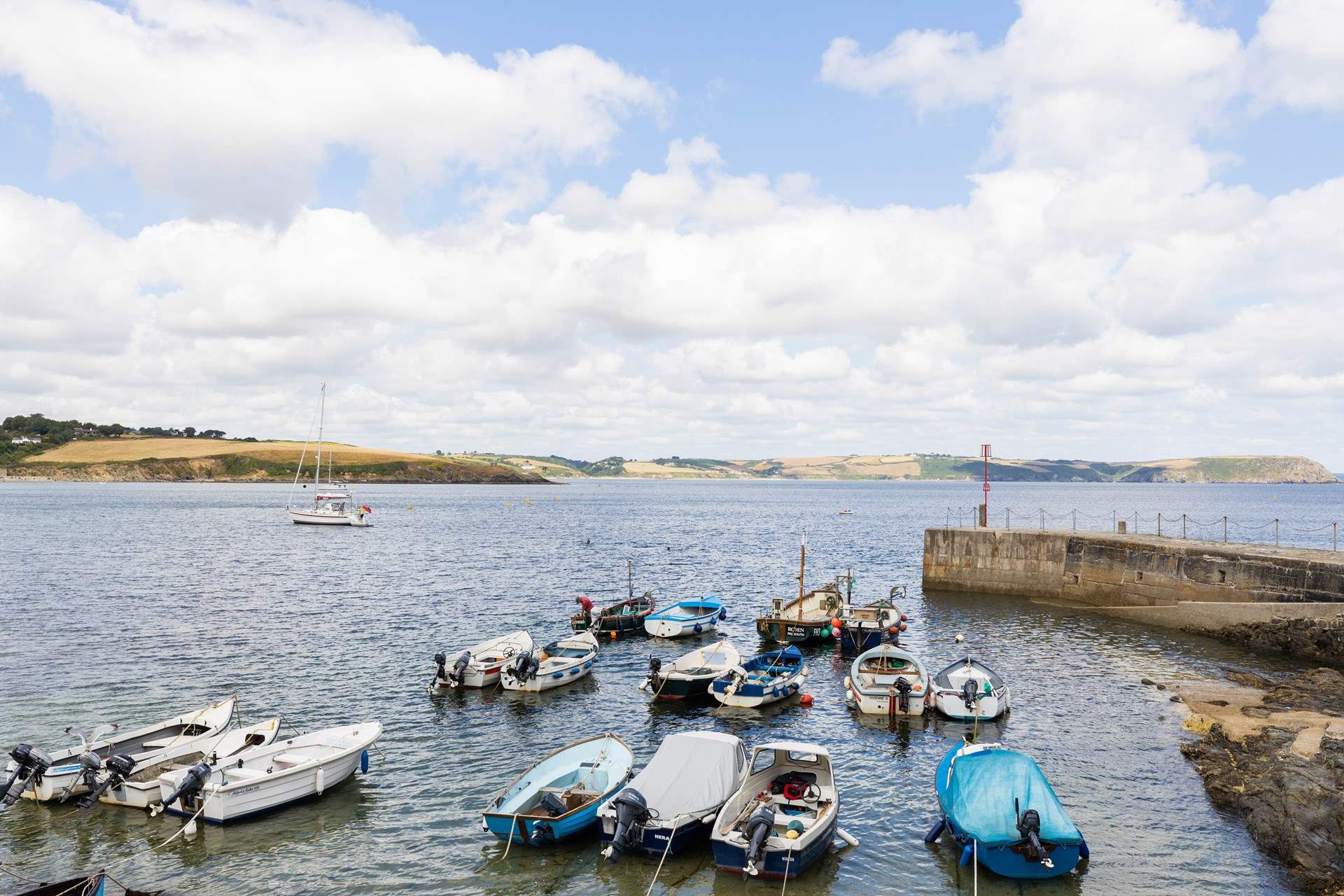 Pop down to the harbourside and watch the boats bob on the water.