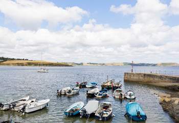 Pop down to the harbourside and watch the boats bob on the water.